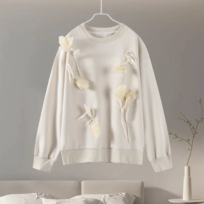 Women's Floral Casual Pullover | Sweatshirts