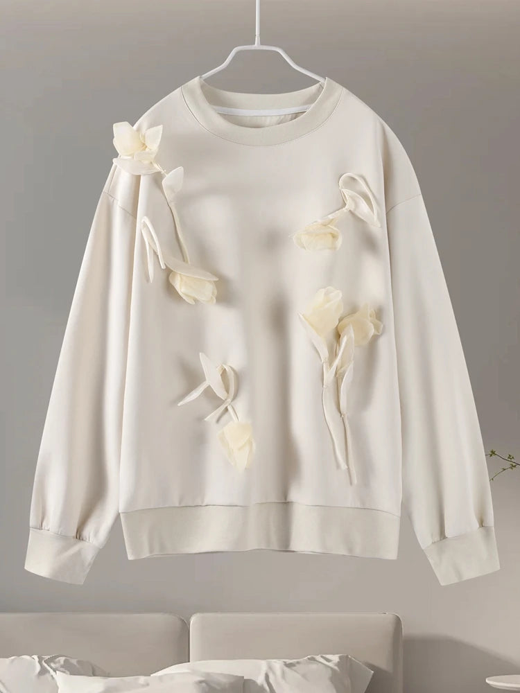 Women's Floral Casual Pullover | Sweatshirts