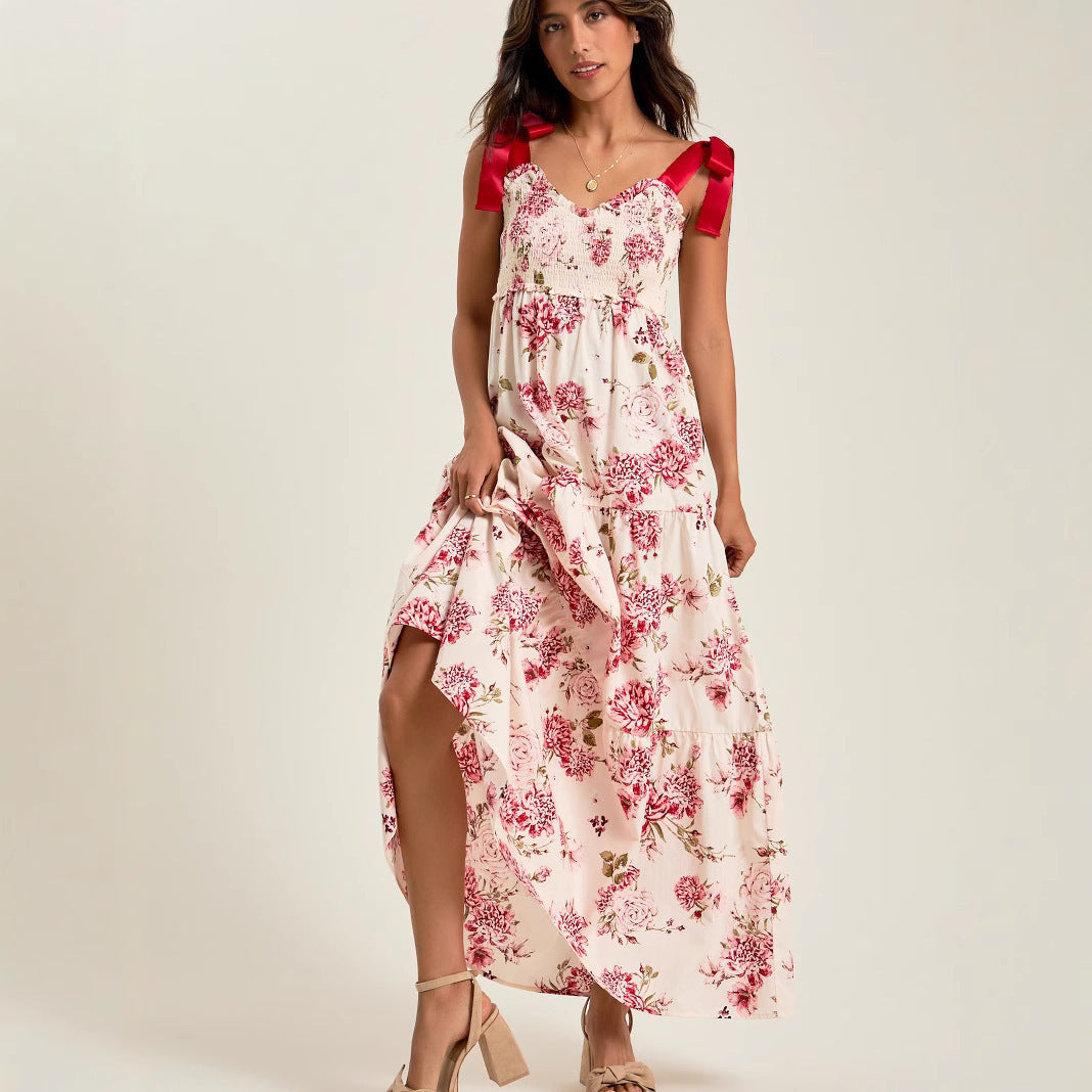 Women's Spring Floral Maxi Dress