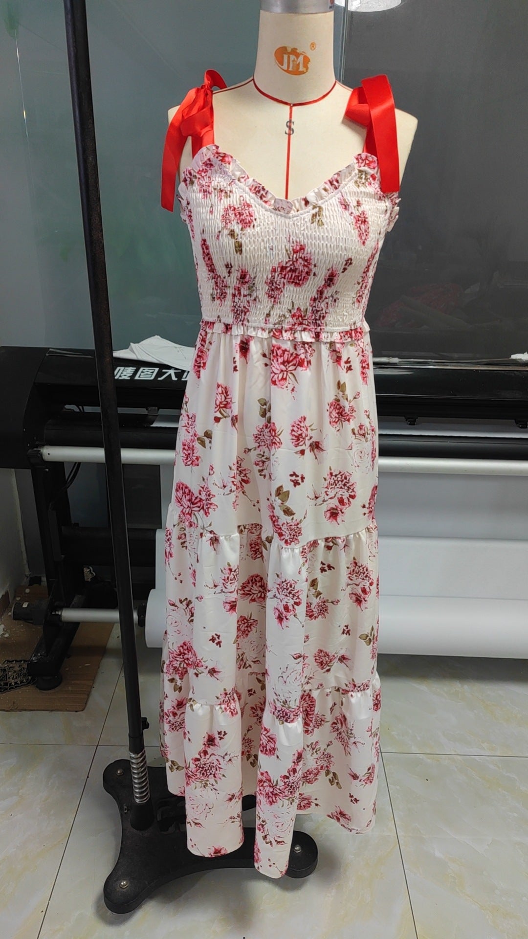 Women's Spring Floral Maxi Dress | A-Line Dresses