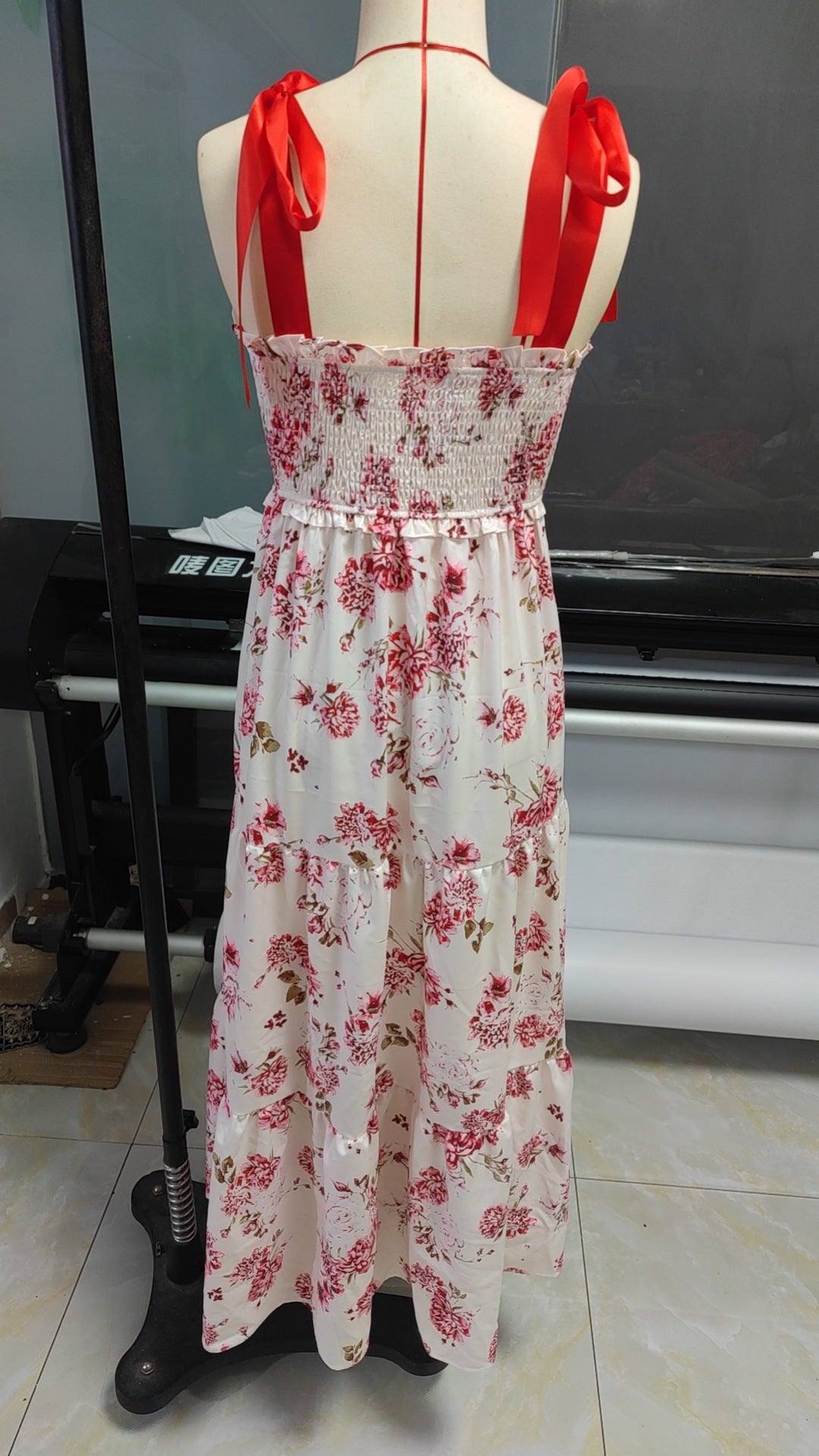 Women's Spring Floral Maxi Dress | A-Line Dresses