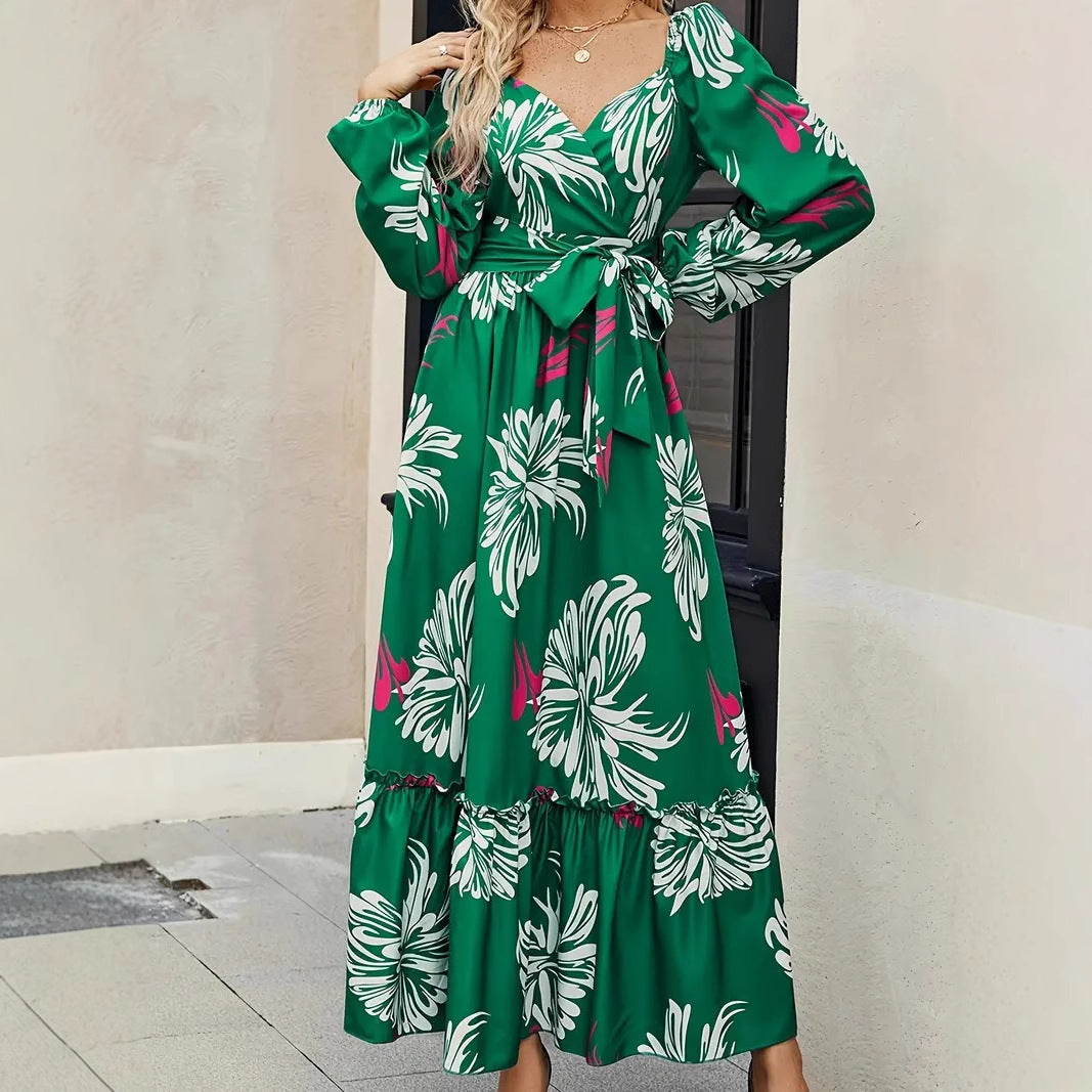 Floral Long Dress for Casual or Formal Gatherings