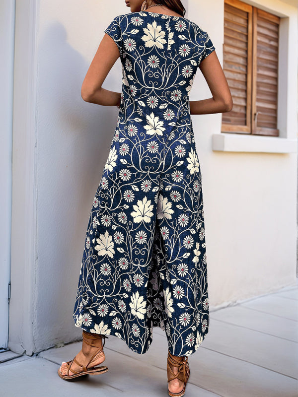 Relaxed Fit Floral Jumpsuit for Women | Jumpsuits