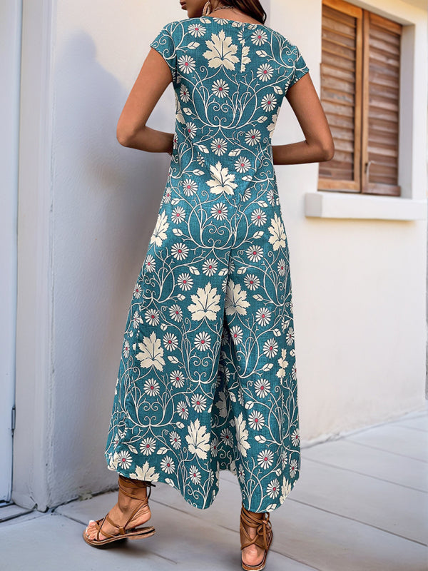 Relaxed Fit Floral Jumpsuit for Women | Jumpsuits