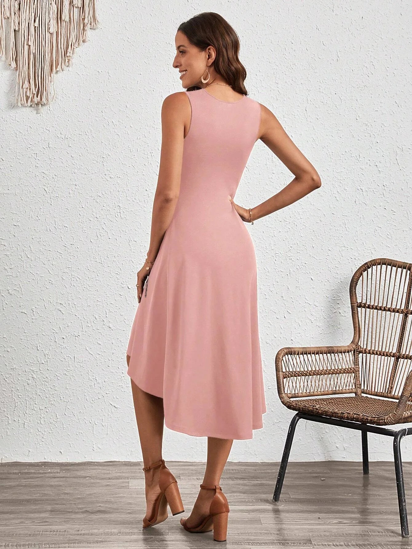 Casual Dress with Asymmetric Hem | Casual Dresses