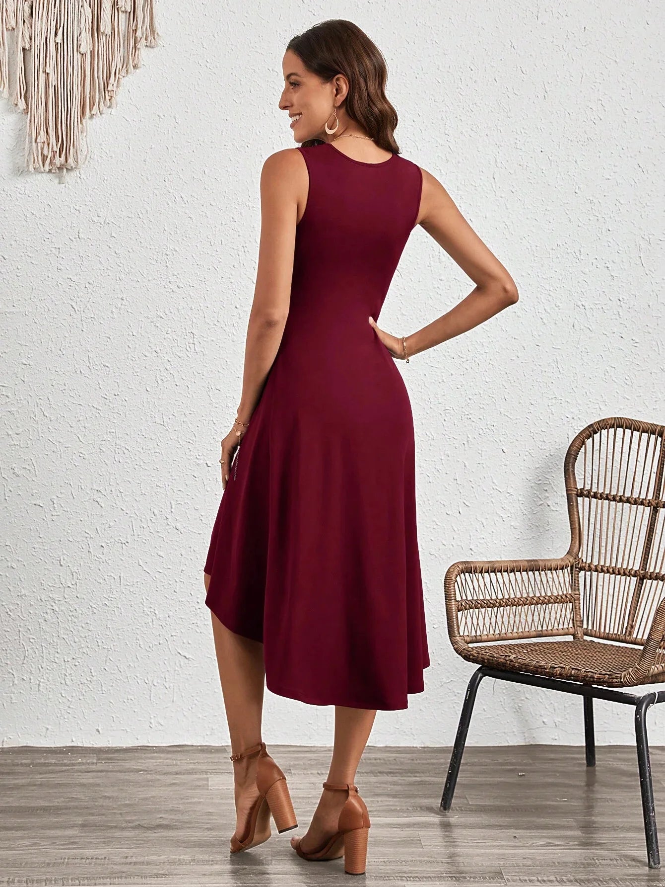 Casual Dress with Asymmetric Hem | Casual Dresses