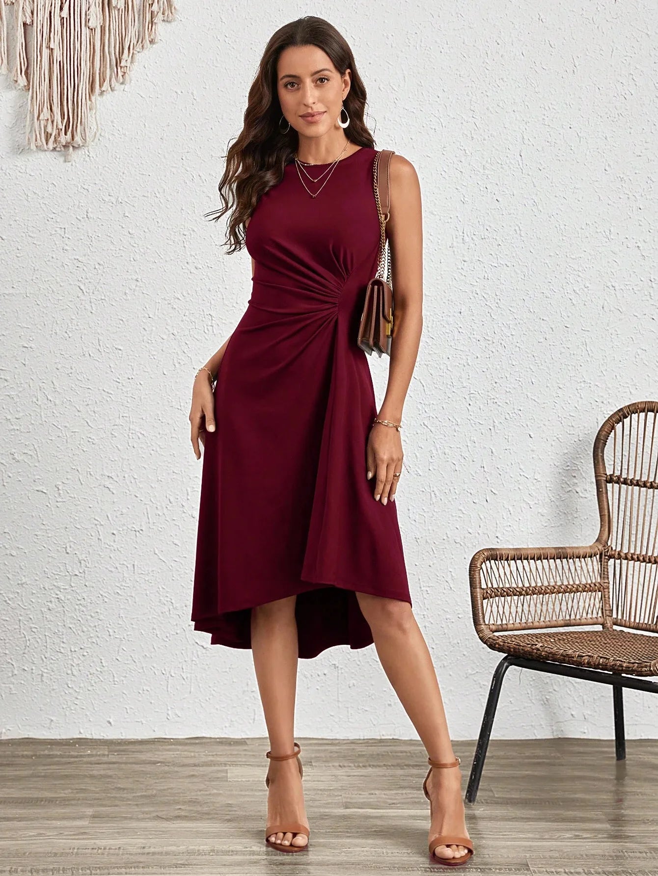 Casual Dress with Asymmetric Hem | Casual Dresses