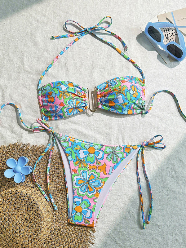 Floral Print Bikini for Summer Vacations and Pool Parties | Bikinis