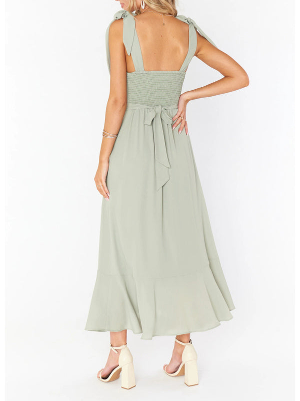 Flowy Bridesmaid Dresses with Square Neckline | Cocktail Dresses