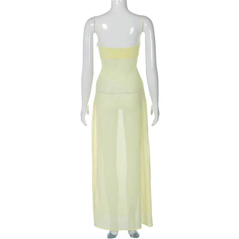 Lightweight Summer Maxi Dress in See-through | See-through Dresses