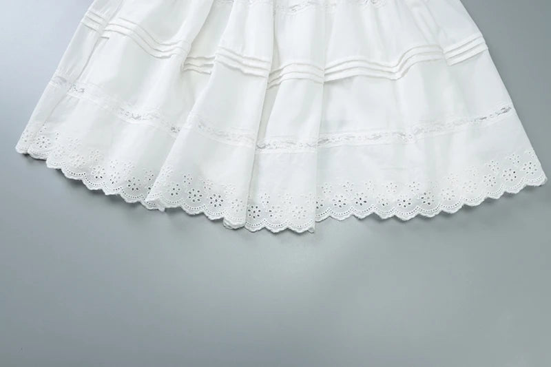 White Ruffle Strapless Dress – Perfect for Summer Days | Strapless Dresses