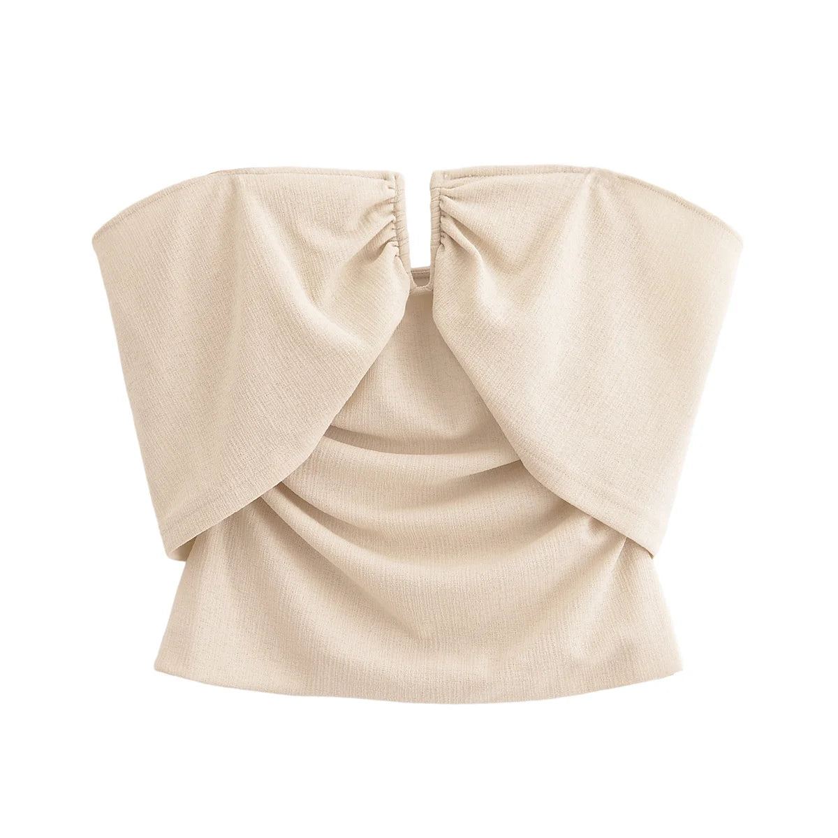 Summer Strapless Top in Neutral Tone