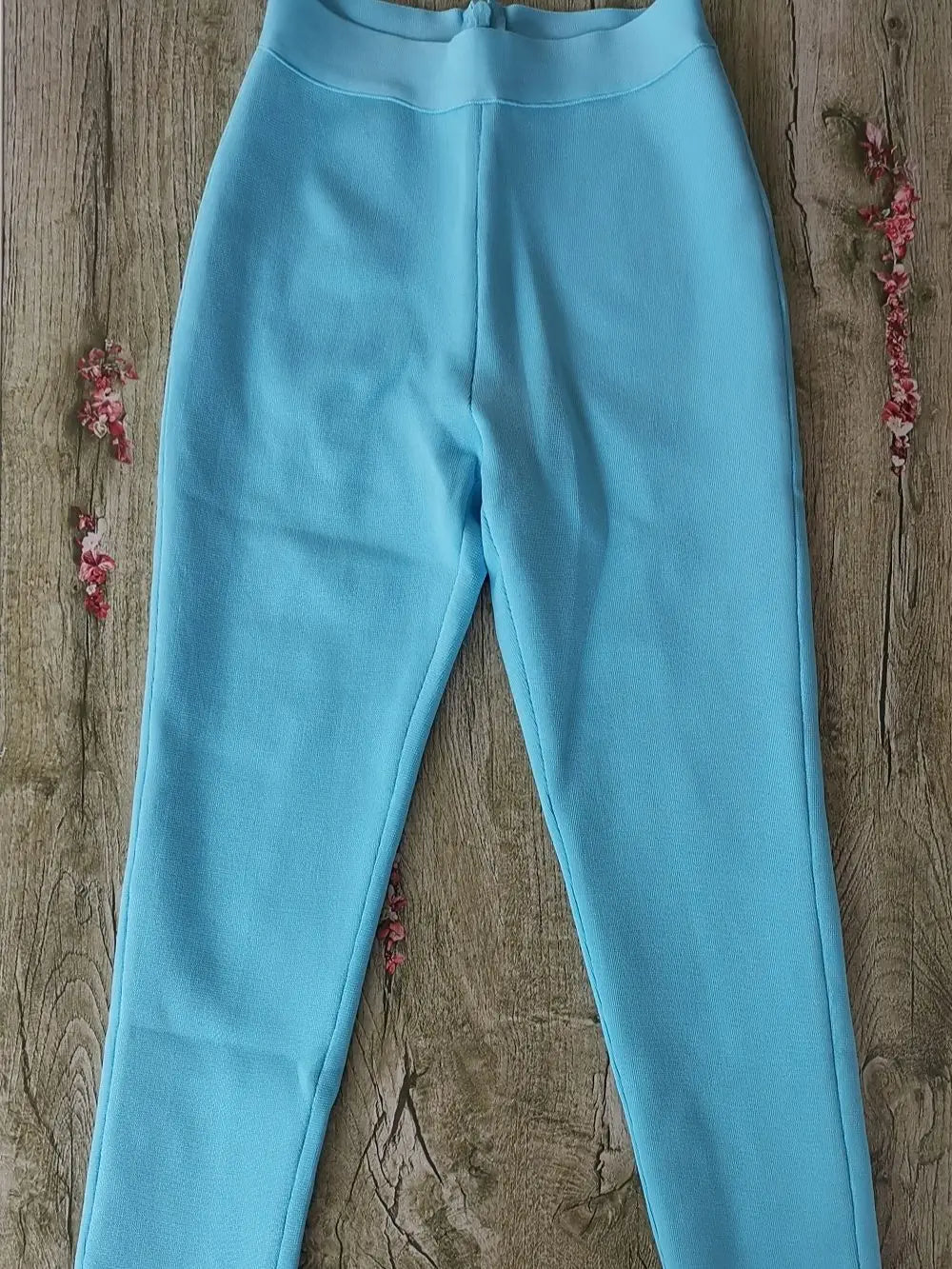 Blue Bustier Top & Body-Hugging Pants | Matching Sets