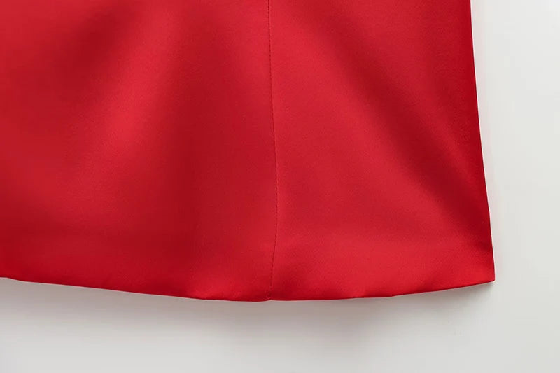 Festive Red Strapless Top for Elegant Gatherings | Strapless Tops