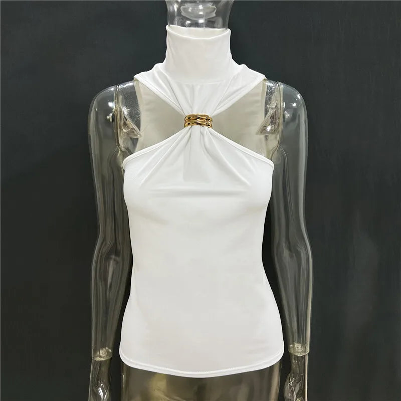 Elegant Halter High Neck Top for Business &amp; Socials | Halter Tops