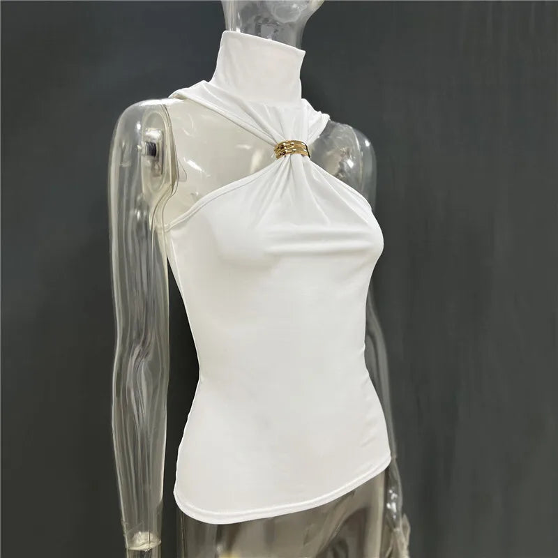 Elegant Halter High Neck Top for Business &amp; Socials | Halter Tops