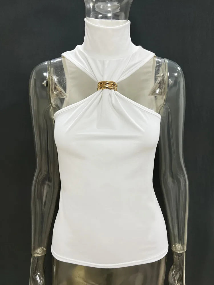 Elegant Halter High Neck Top for Business &amp; Socials | Halter Tops