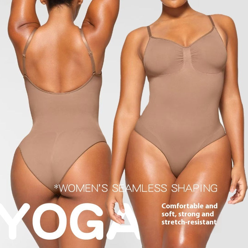 Bodysuit with Belly Tucking &amp; Hip Lifting Natural Curves | Shapers