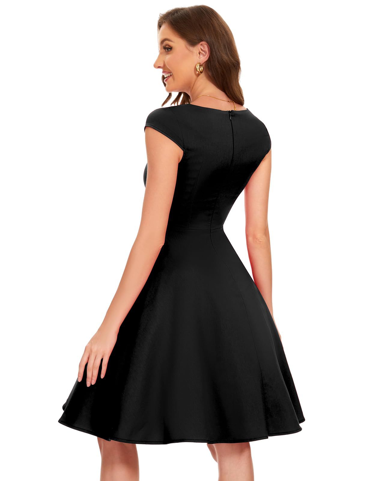 Women's Knee-Length V-Neck Dress | Fit and Flare Dresses