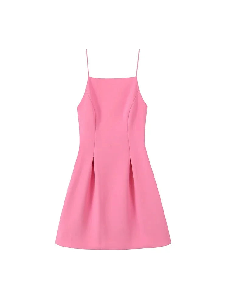 Women's Pink A-Line Dress for Everyday Elegance | Casual Dresses