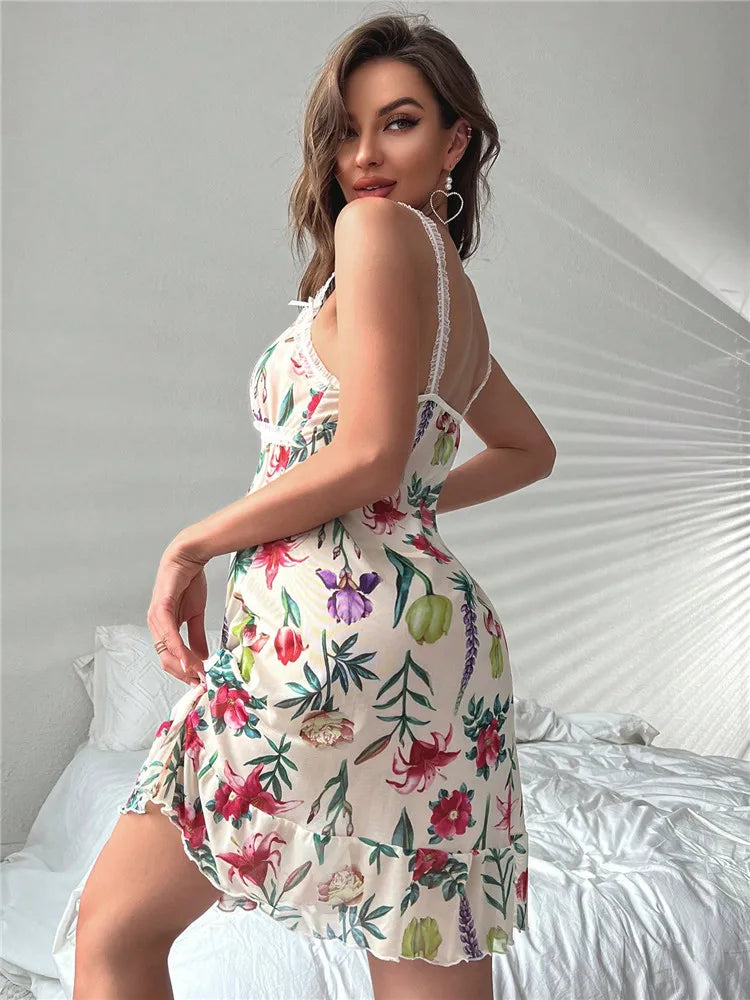 Floral Dress Sleepwear for Relaxing Nights | Loungewear