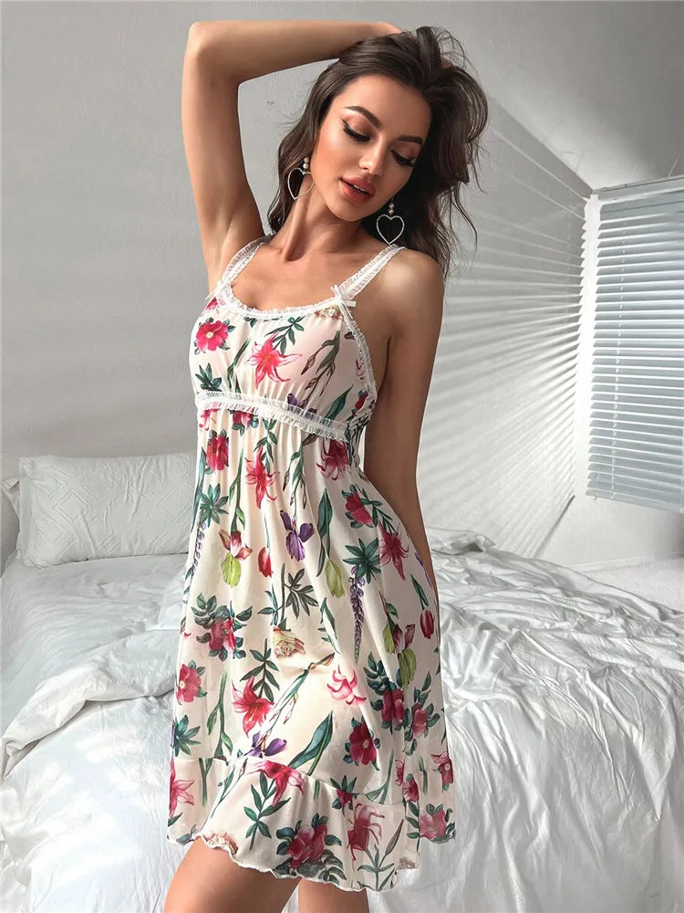 Floral Dress Sleepwear for Relaxing Nights | Loungewear