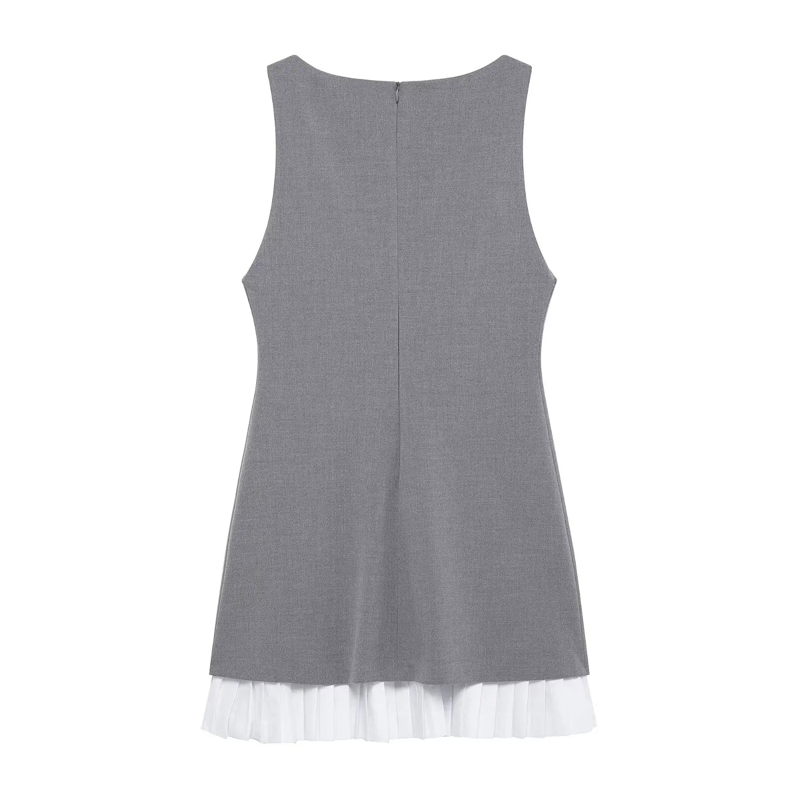 Trendy Shift Dress with Contrast Pleated Hem for Women | Business Casual Dresses