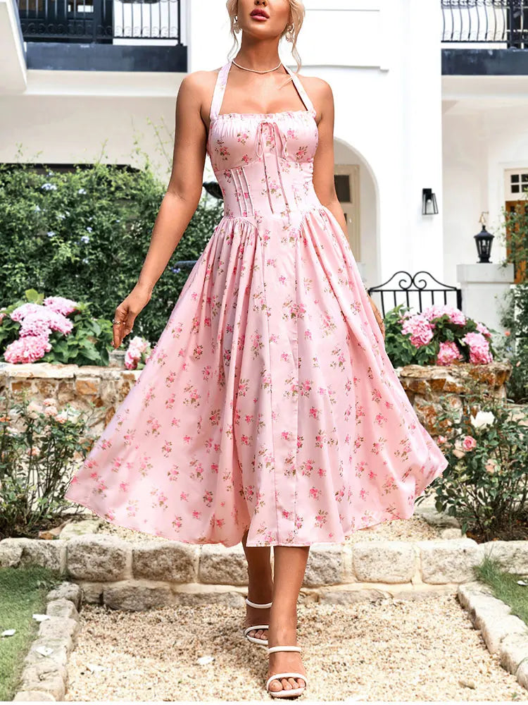 Spring Floral Cocktail Dress - Perfect for Weddings