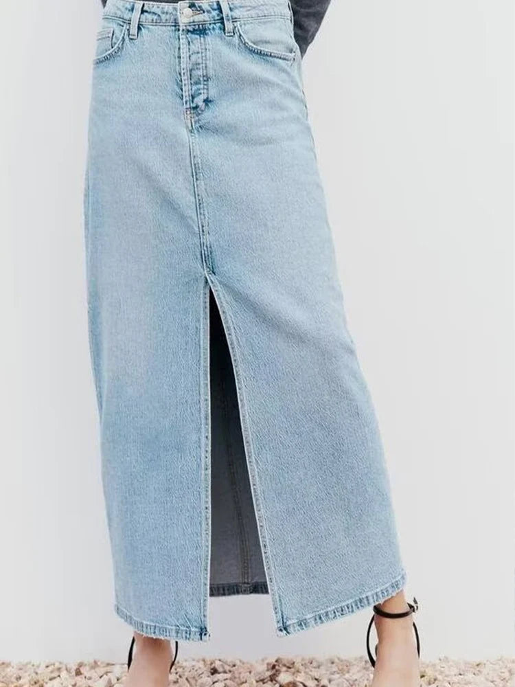 Denim Long Skirt for Daily Wear | Denim Skirts