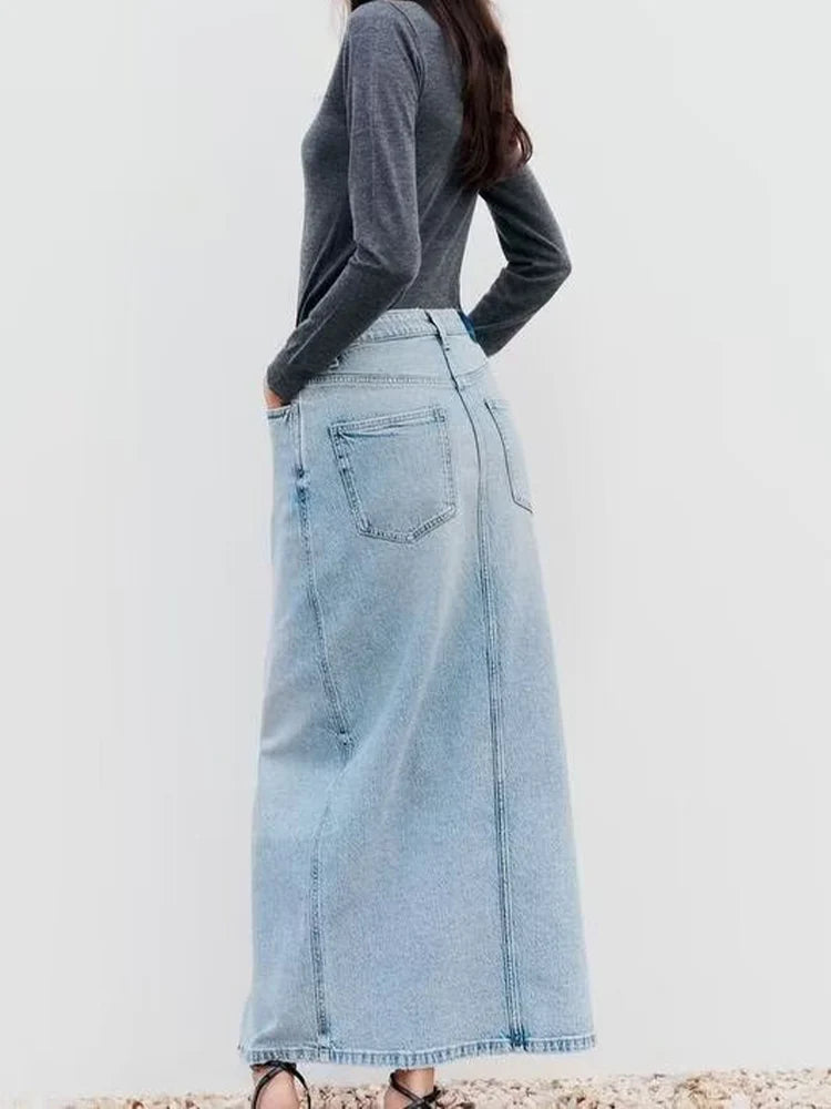 Denim Long Skirt for Daily Wear | Denim Skirts