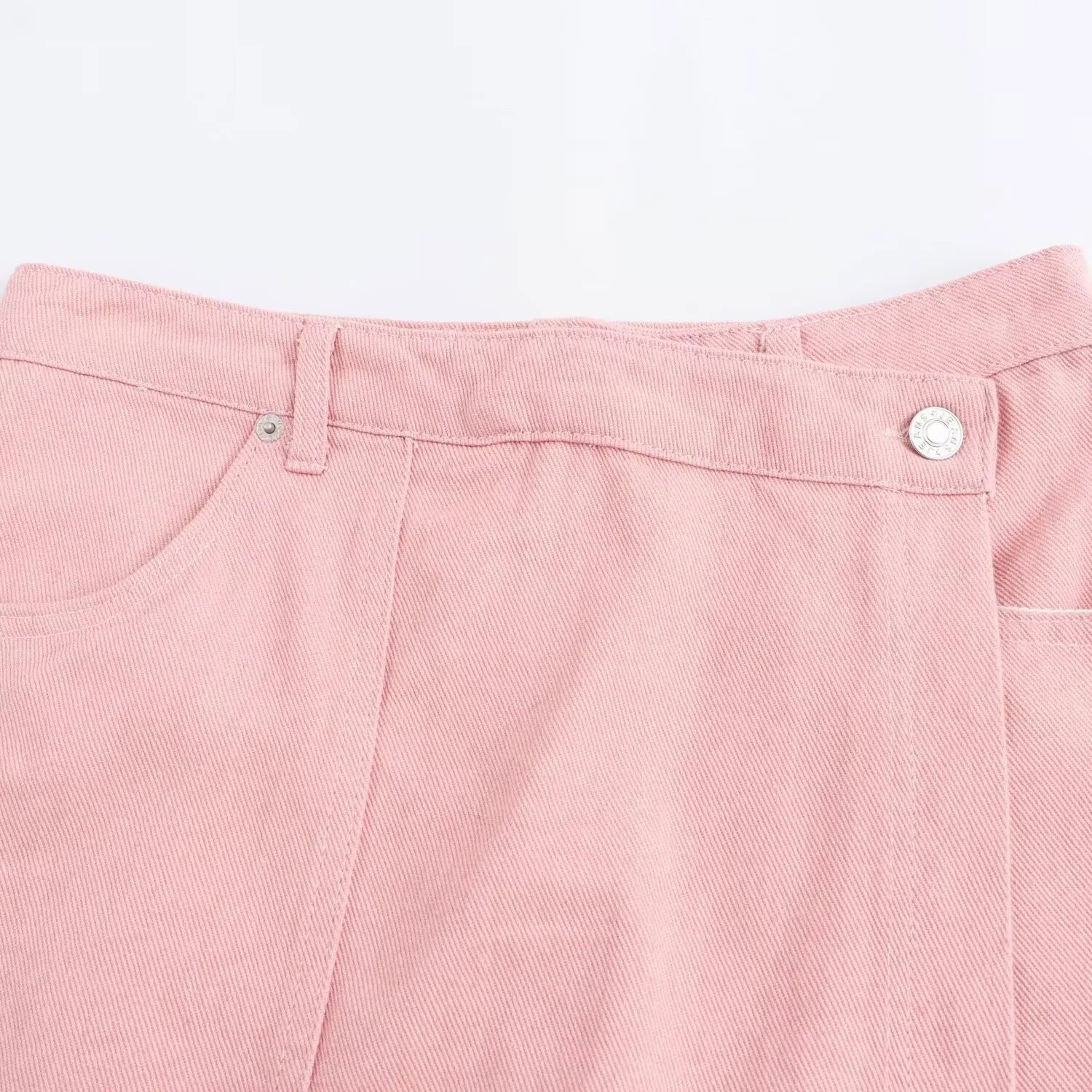 Women's Casual Denim-Style Outfit Set with Shirt and Skirt | Shorts Sets