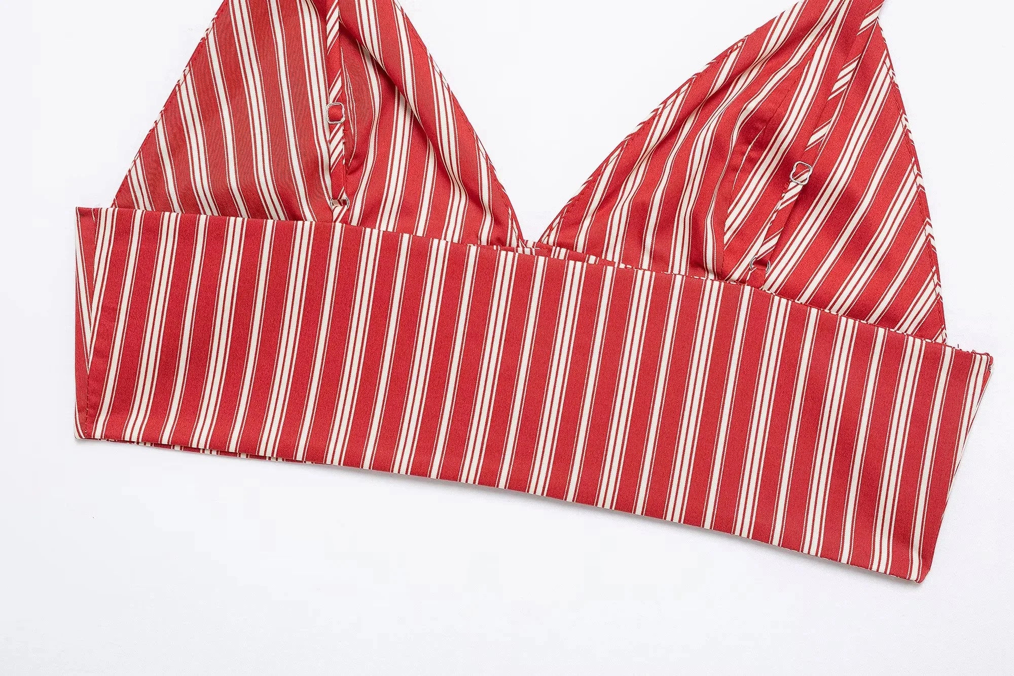 Red Striped Boho Matching Set for Trendy Summer Days | Skirts set