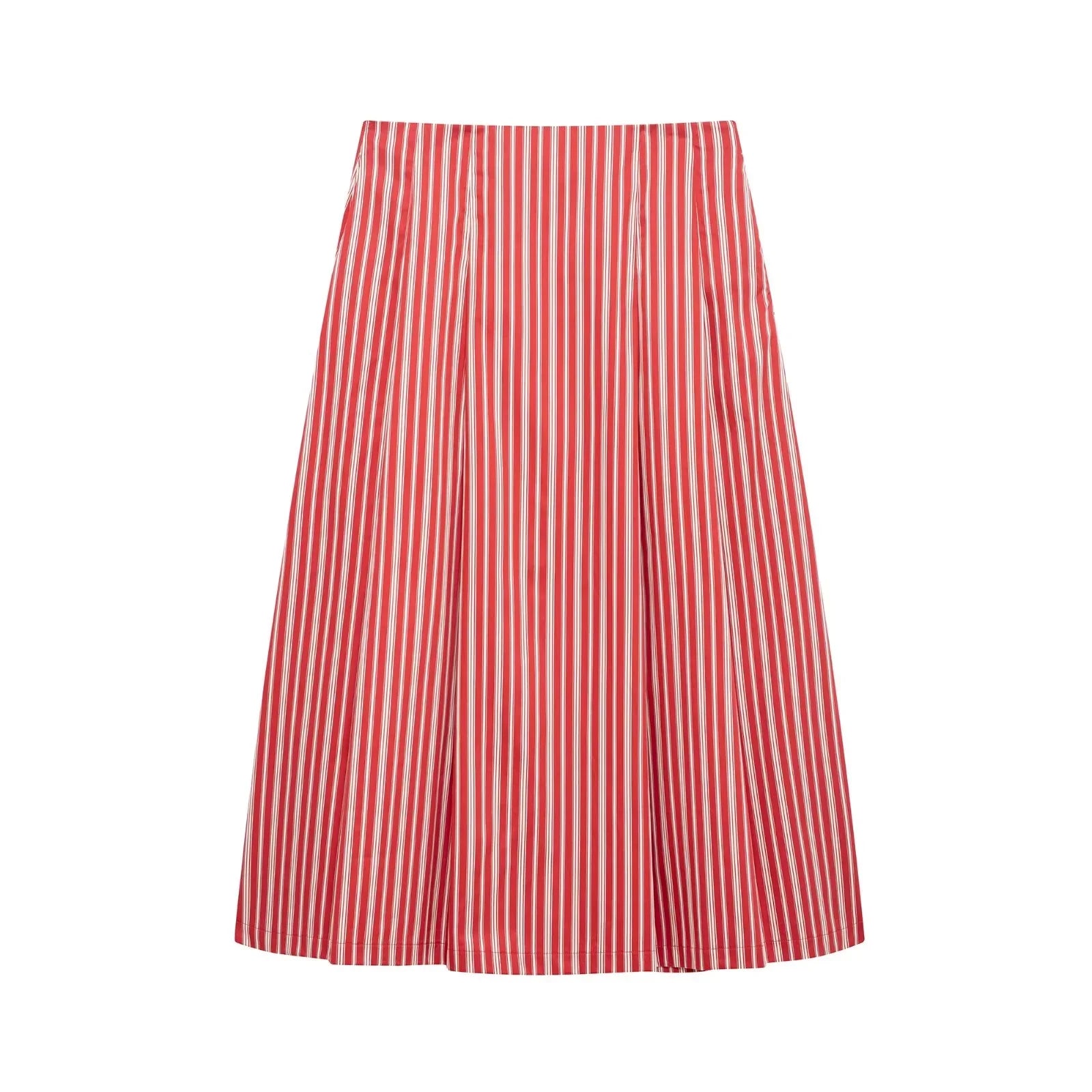 Red Striped Boho Matching Set for Trendy Summer Days | Skirts set