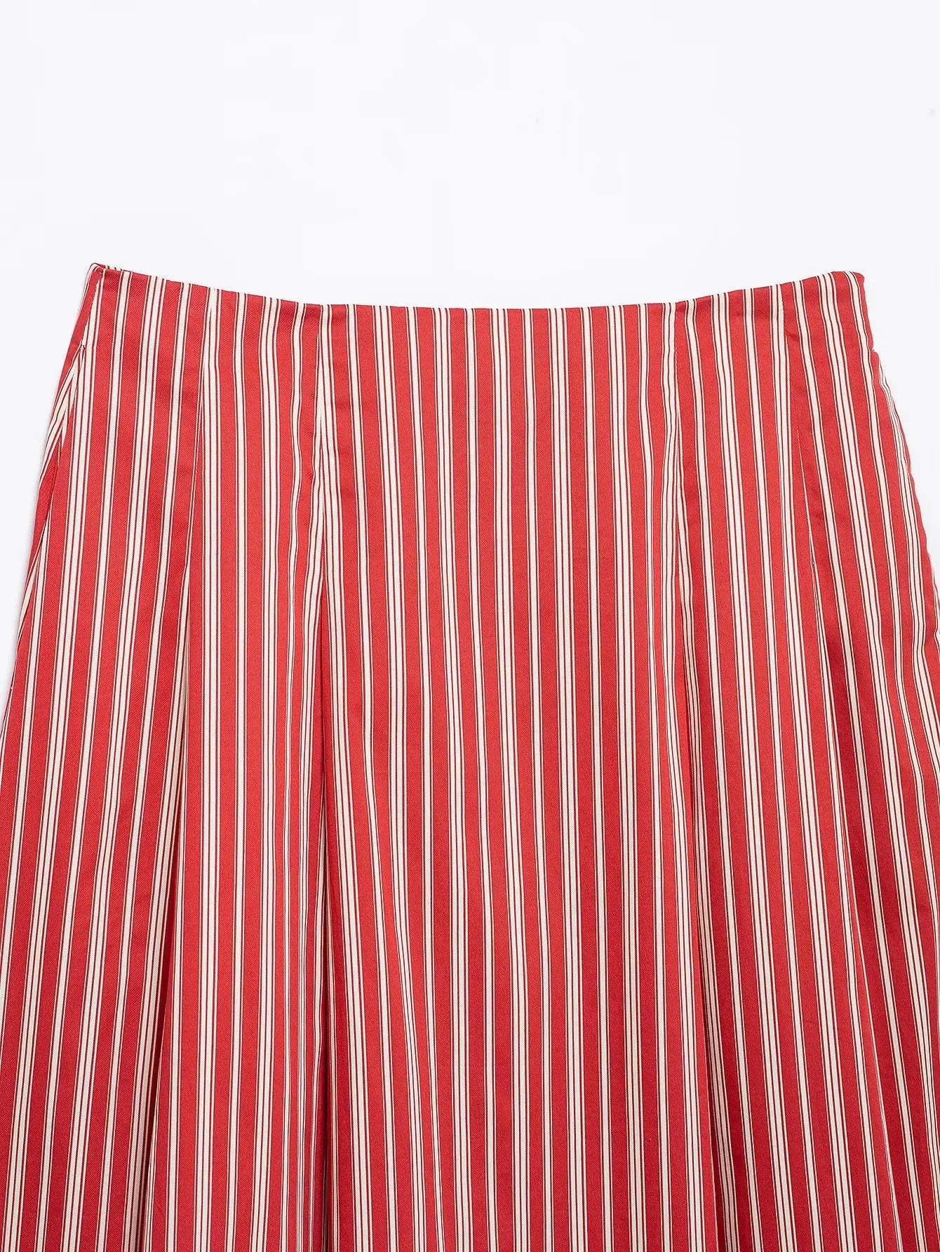 Red Striped Boho Matching Set for Trendy Summer Days | Skirts set