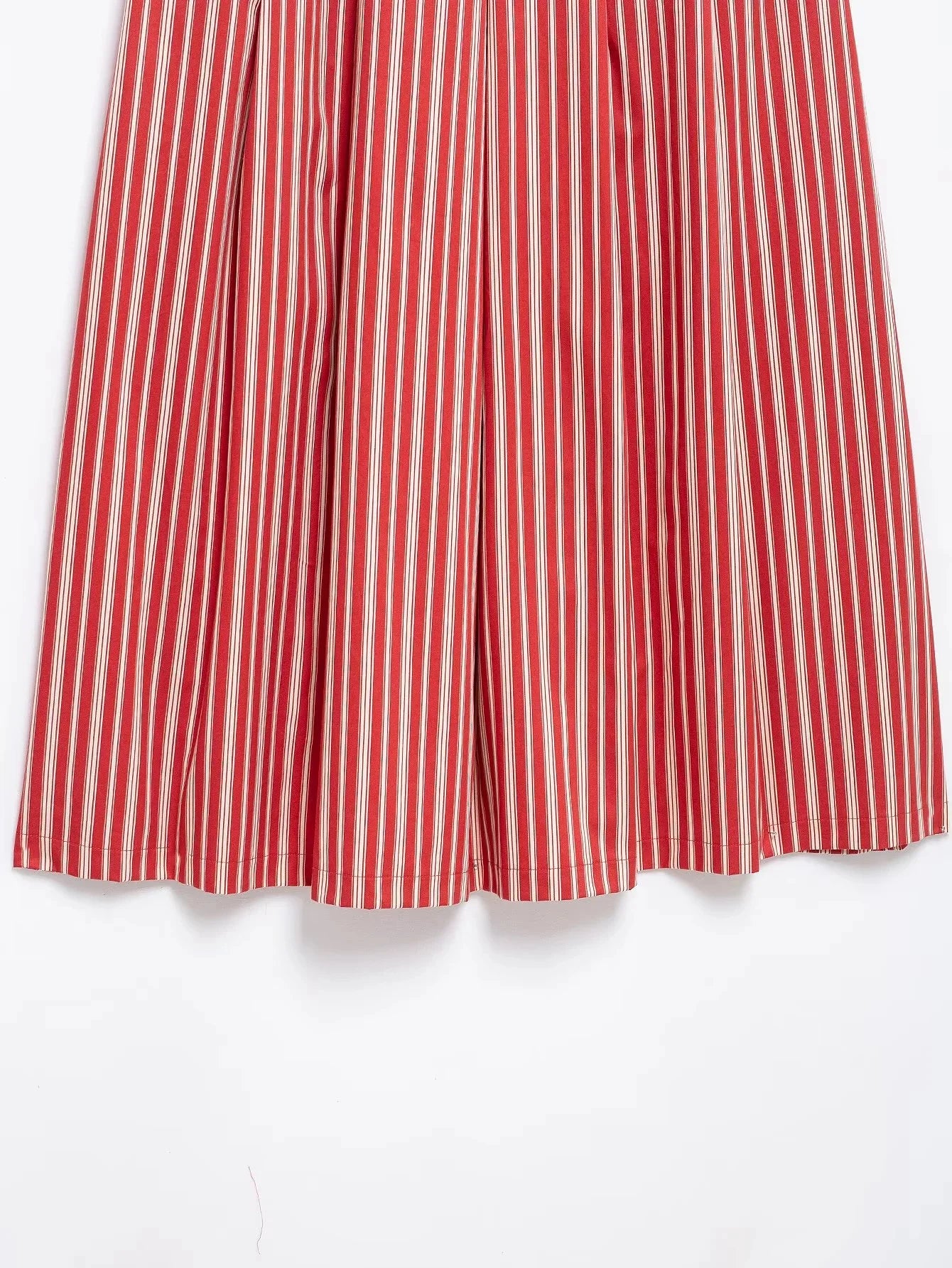 Red Striped Boho Matching Set for Trendy Summer Days | Skirts set