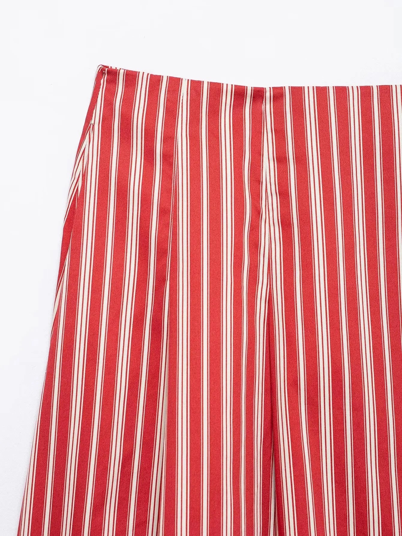 Red Striped Boho Matching Set for Trendy Summer Days | Skirts set