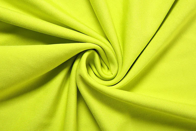 Lemon Party Outfit - Asymmetric Top with Ruched Skirt | Elegant Dresses