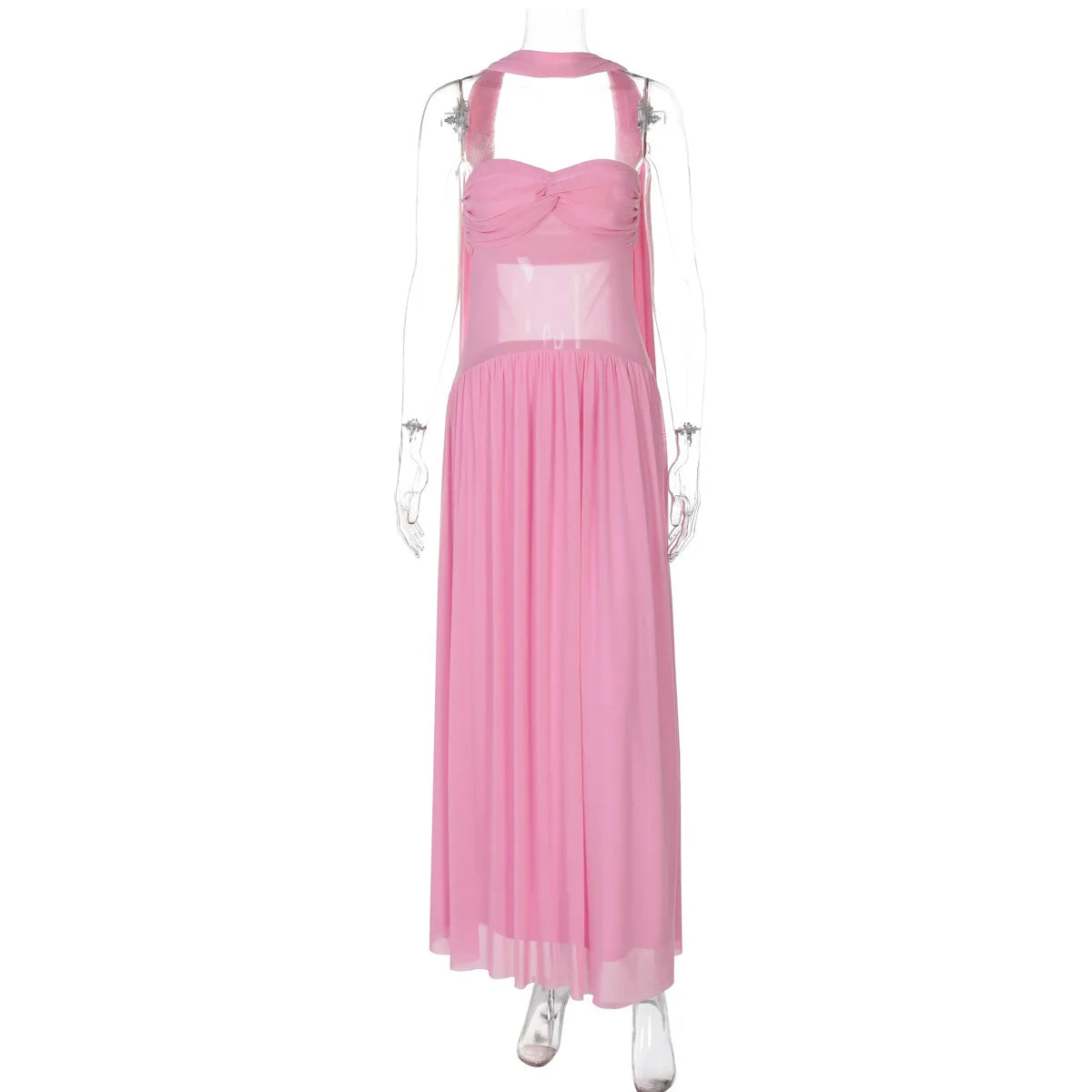 Elegant Pink Strapless Gown for Evening Events | Elegant Dresses