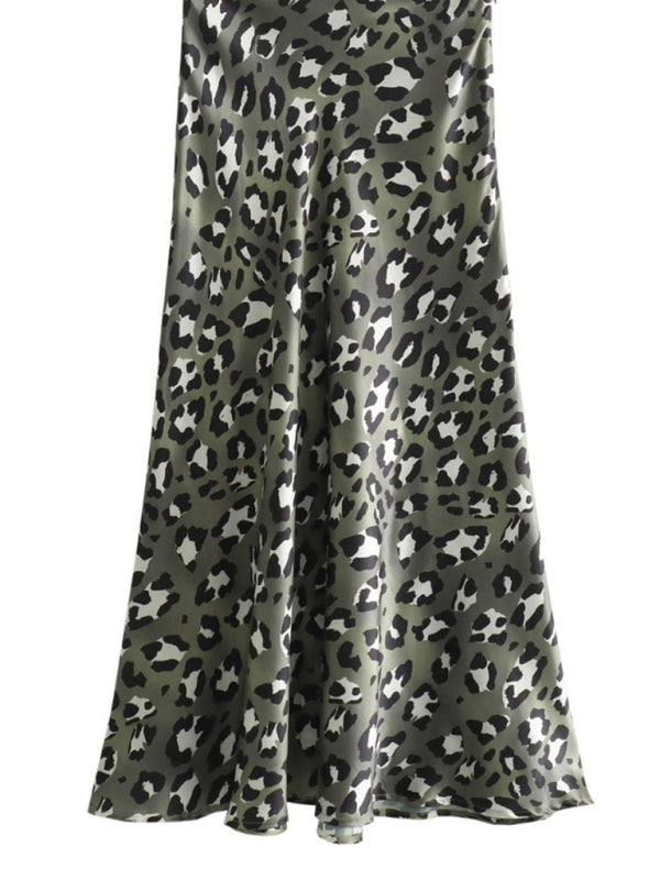 Casual Chic Leopard Long Skirt | Versatile Wear | Long Skirts