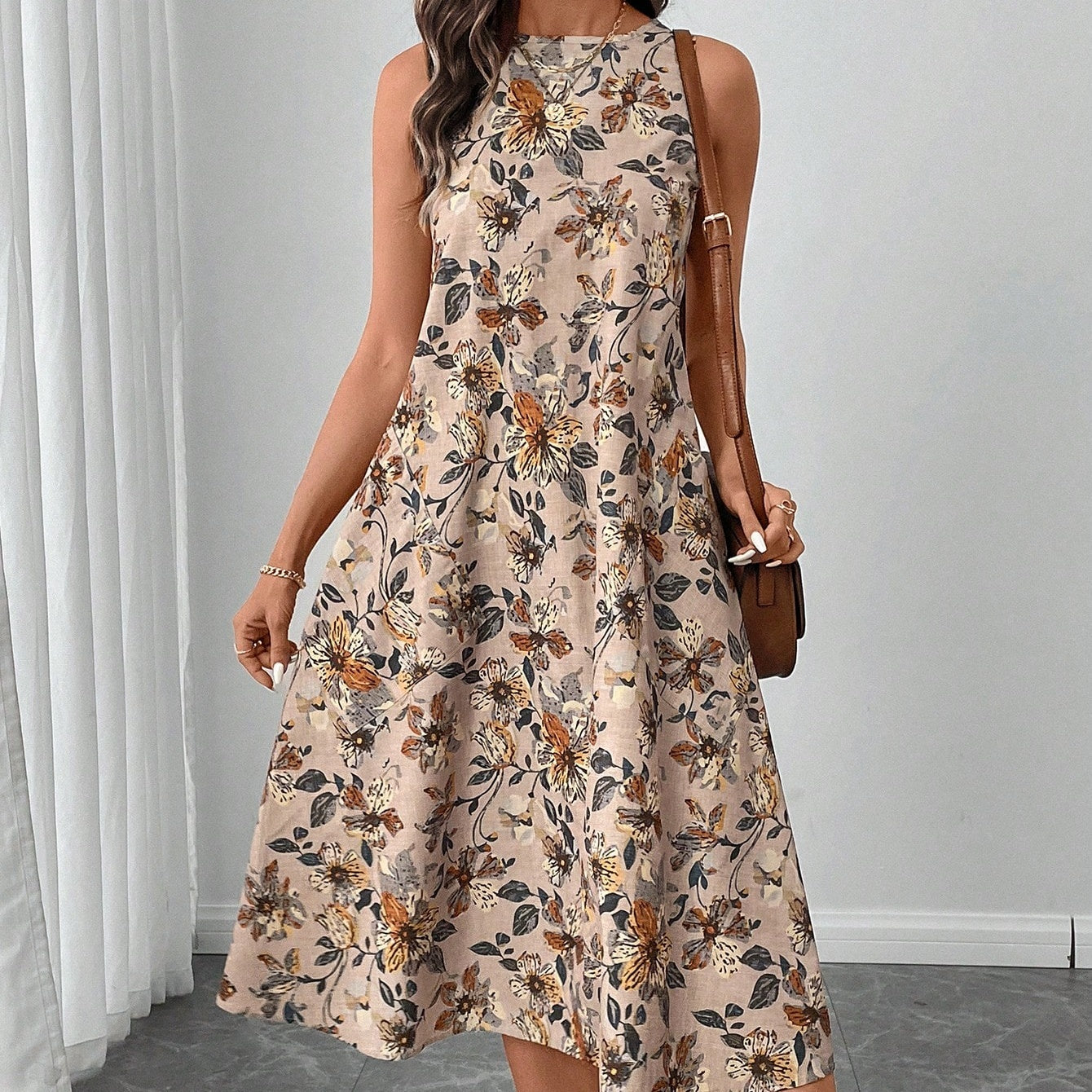 Casual Floral Dress with Pockets – Perfect for Everyday Wear
