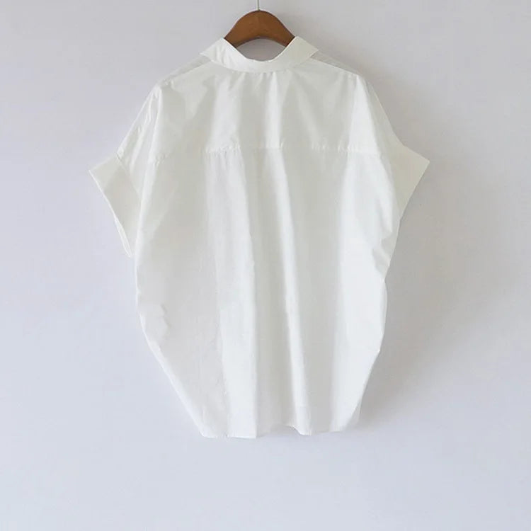 Lightweight White Blouse with Classic Collar | Casual Shirts