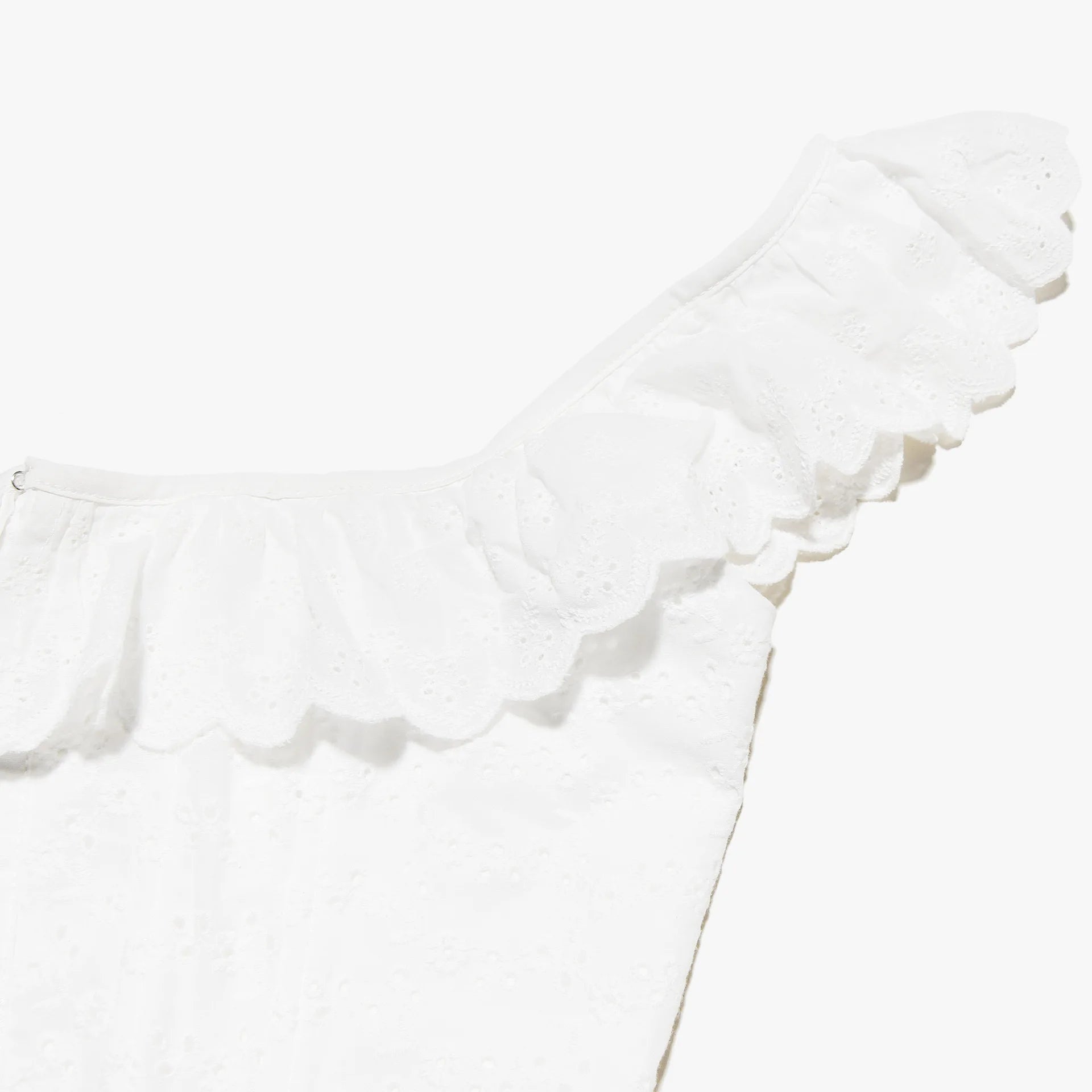 Square Neck Corset Blouse in Eyelet Design | Sleeveless Blouses