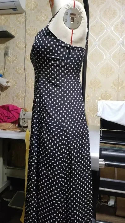 Casual Polka Dot Spaghetti Strap Maxi Dress | Maxi Dresses