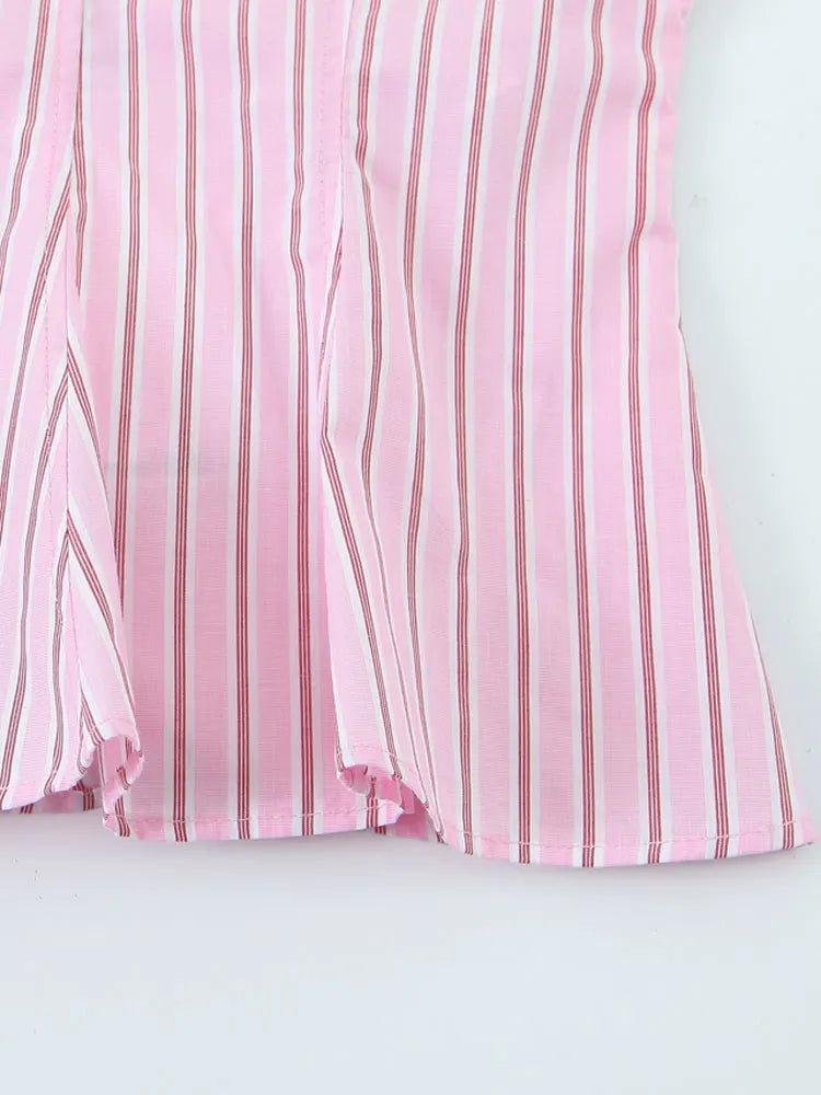 Sweetheart Stripe Bustier Cami – Summer Pink Edition | Cami Tops