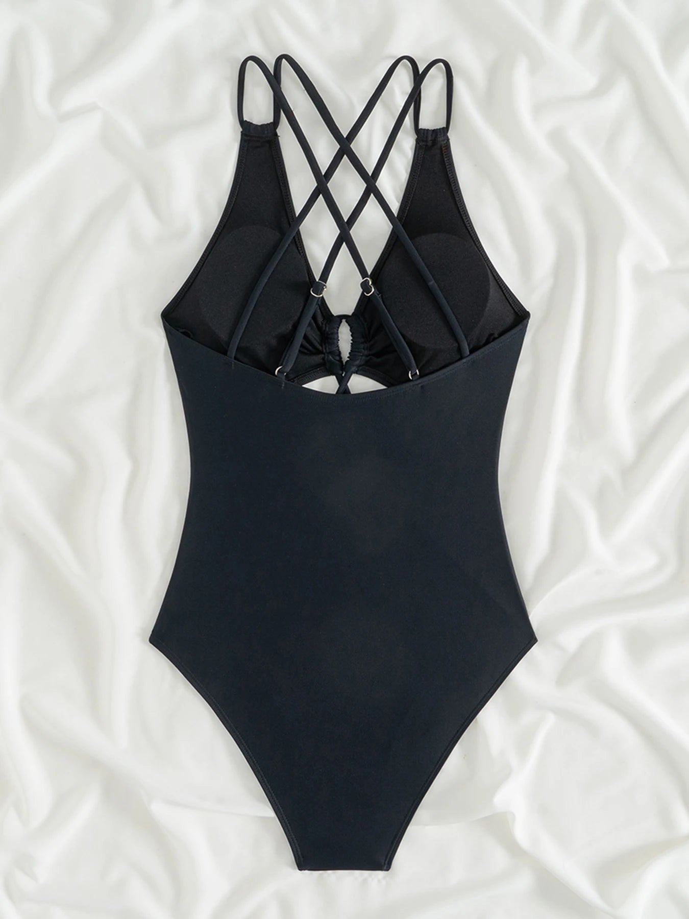 Strappy Back One-piece Swimsuit for Tropical Vacations | One Piece Swimsuit