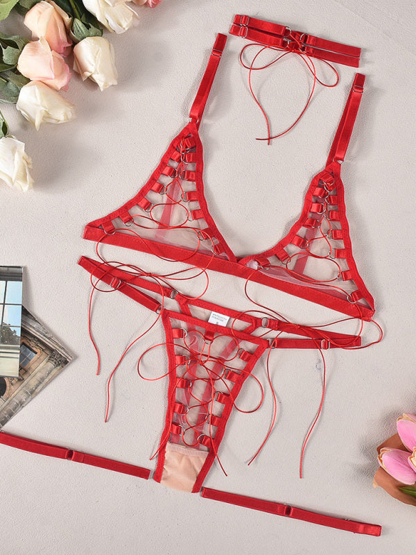 Elegant Black Triangle Lingerie Set for Intimate Evenings | Lingerie