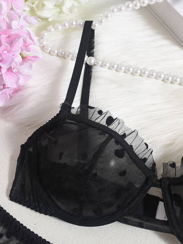 Sheer Heart Lingerie Set - Perfect for Romantic Celebrations | Lingerie