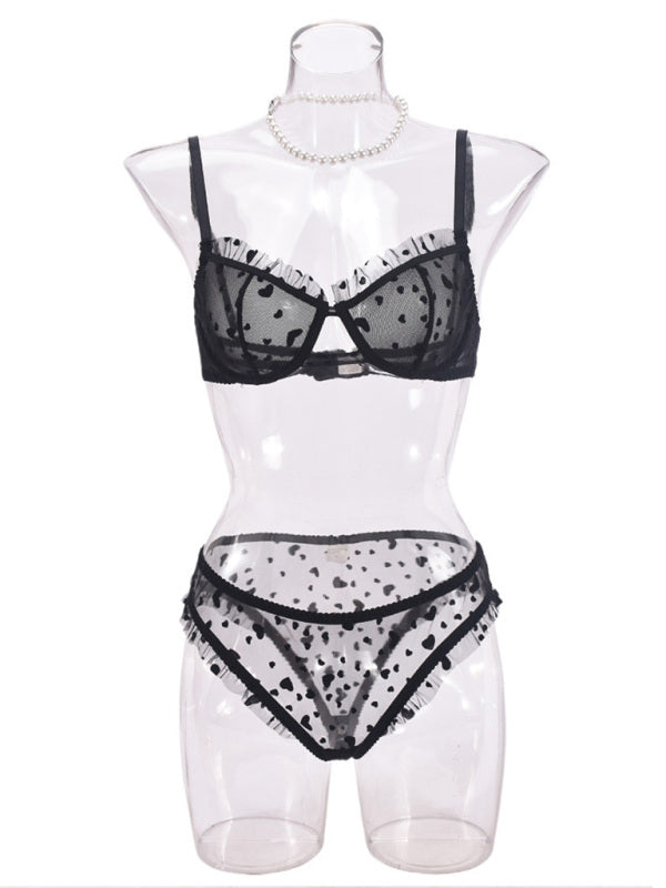Sheer Heart Lingerie Set - Perfect for Romantic Celebrations | Lingerie