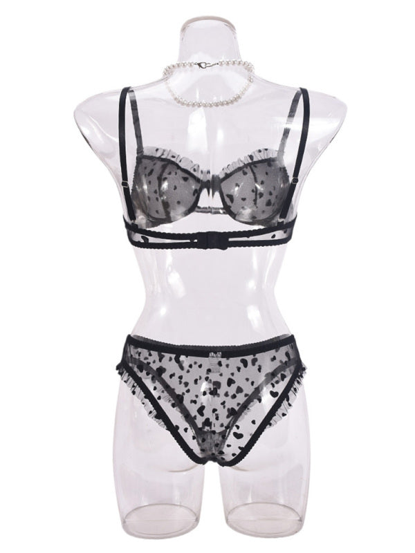 Sheer Heart Lingerie Set - Perfect for Romantic Celebrations | Lingerie