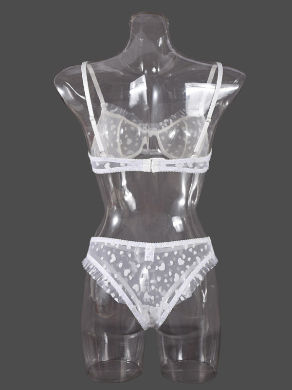 Sheer Heart Lingerie Set - Perfect for Romantic Celebrations | Lingerie